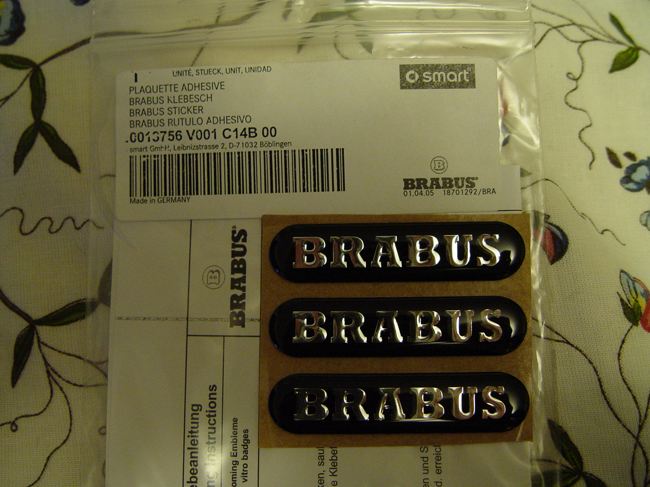 FS: set of three BRABUS stickers - Classifieds - Parts and Accessories ...